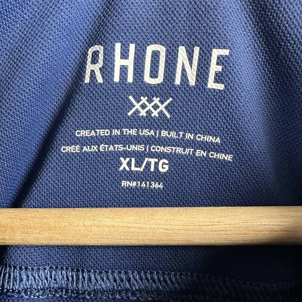 Rhone Pullover Mens XL Blue Session Quarter Zip Performance Athletic‎ Style - Picture 4 of 13